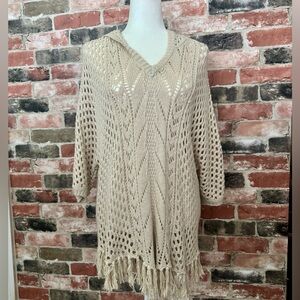 AMERICAN RAG VGUC Knit Tassel Hoodie, M/L